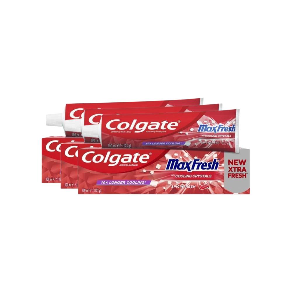 Colgate Max Fresh Dentifrice Cool Spicy Fresh - 100 ml - Lot de 3 (3 x 100 ml = 3 tubes)