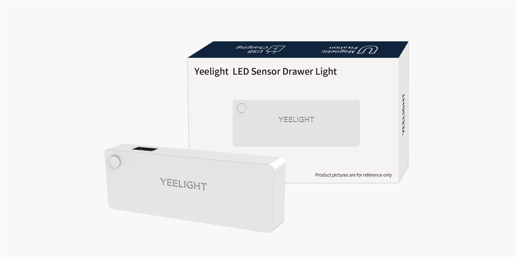 Yeelight Lot de 4 éclairages de tiroir LED avec détecteur de mouvement