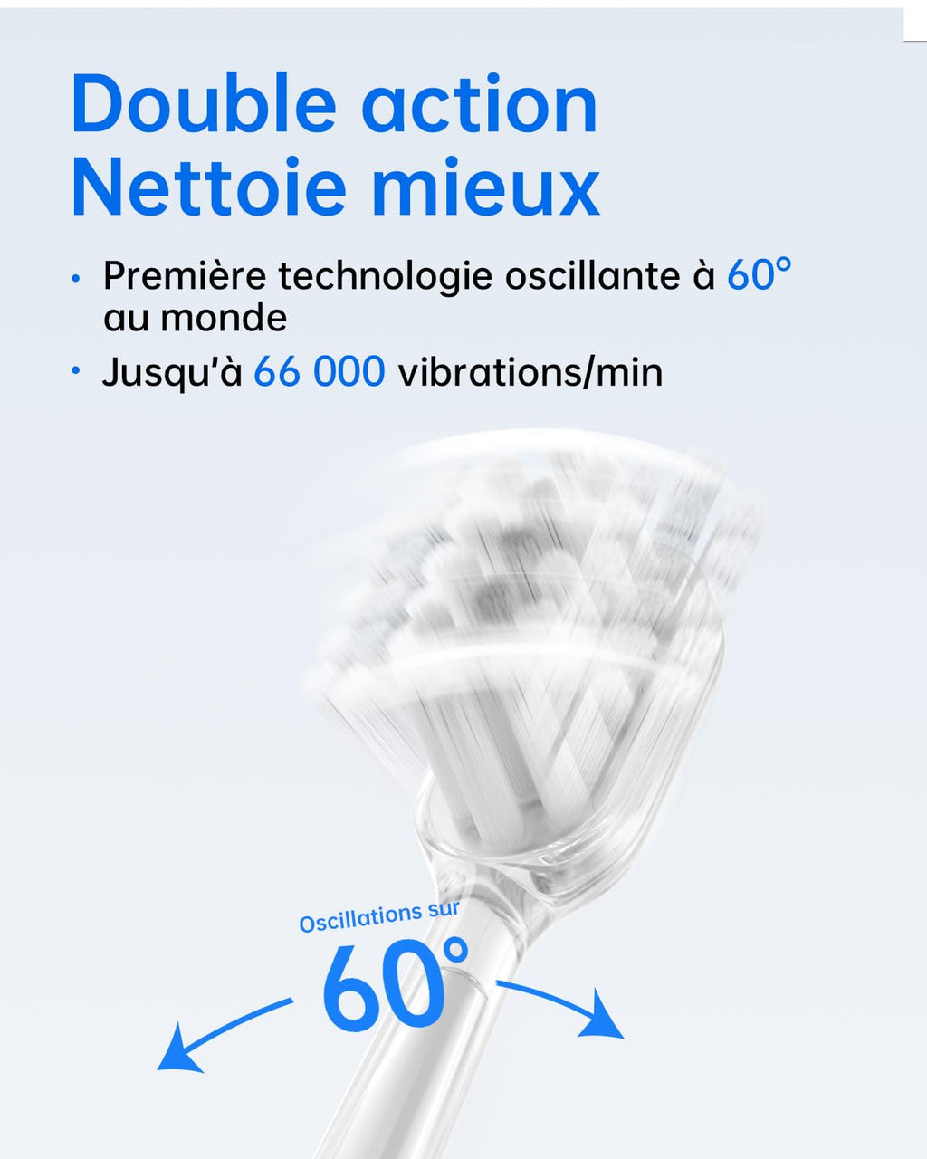 Laifen Wave Brosse à dents électrique sonique de voyage pour adultes à oscillation et vibration, 3 têtes de brosse, étanche IPX7, recharge magnétique, aluminium