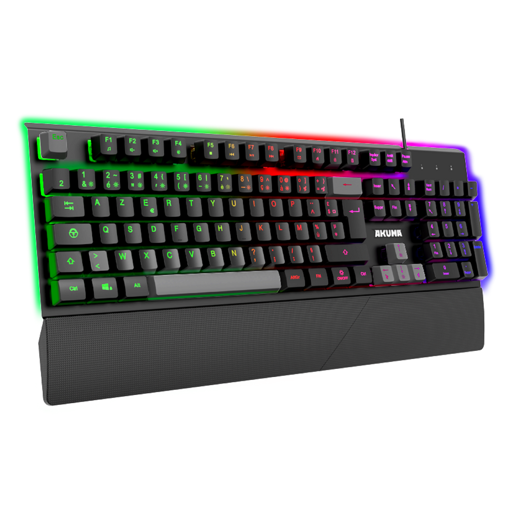 Akuma clavier gaming shônen k02 membrane touche retroeclaire