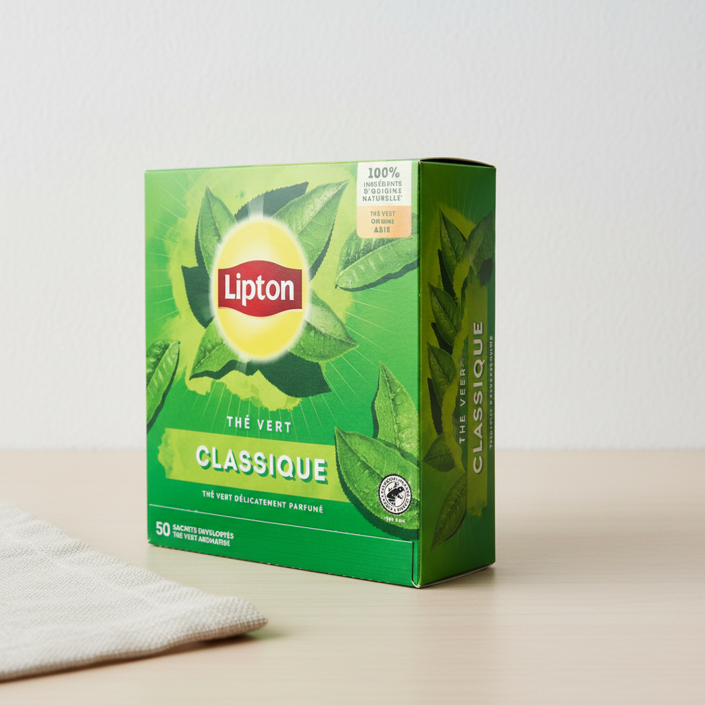 Lipton Thé vert classique - 50 sachets, 65 g