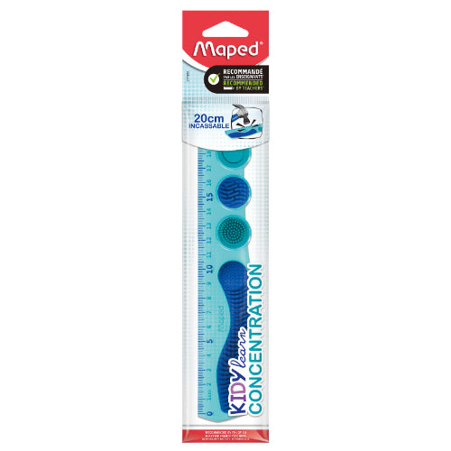 Maped Kidy Learn Règle de Concentration 20 cm – Bleu