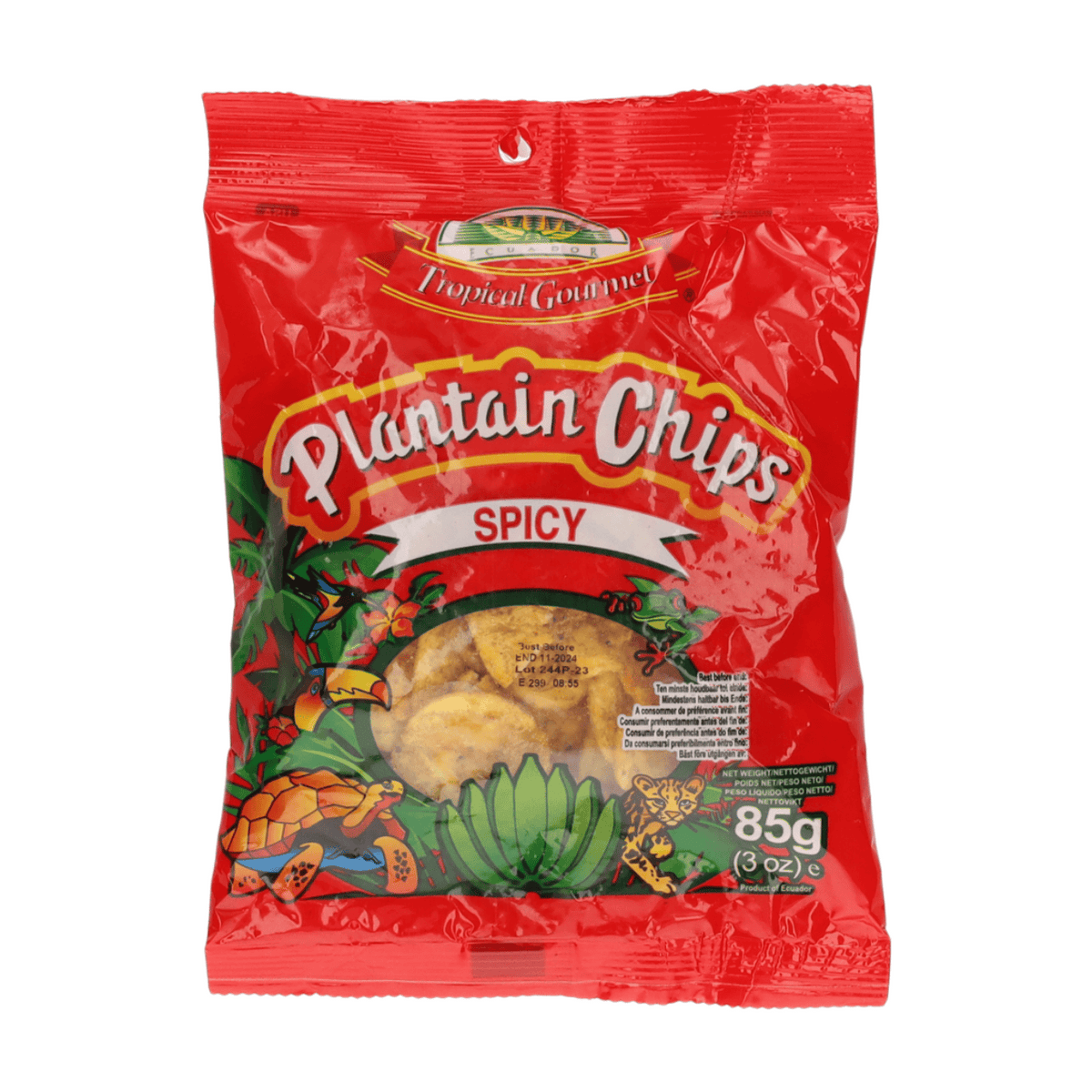 Tropical Gourmet Chips de banane plantain épicées - 85 g
