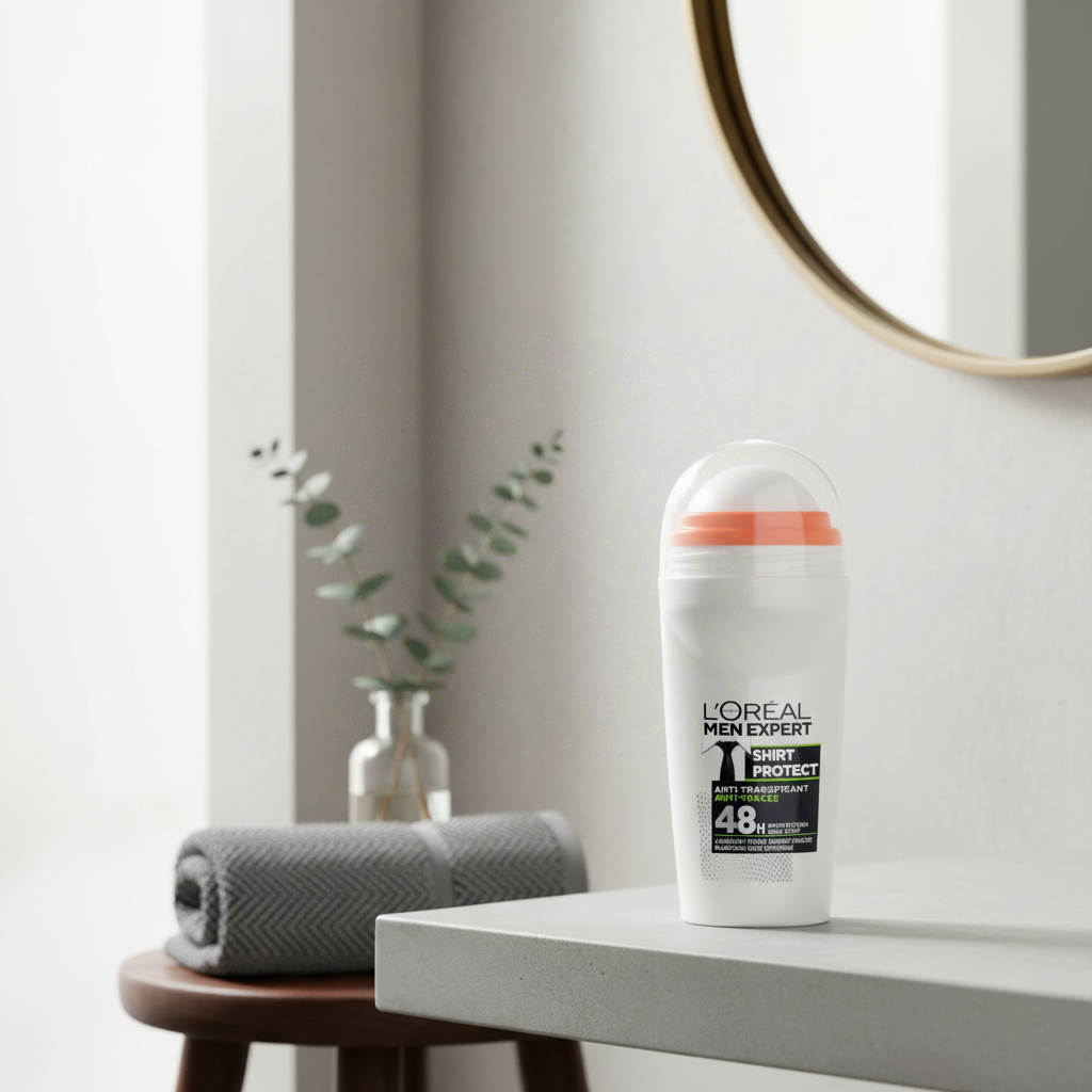 L'Oréal Men Expert Shirt Protect Anti-Taches Déodorant Anti-Transpirant Roll-On, 50 ml
