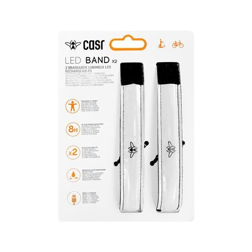 CASR Band Led rechargeable Pack de 2