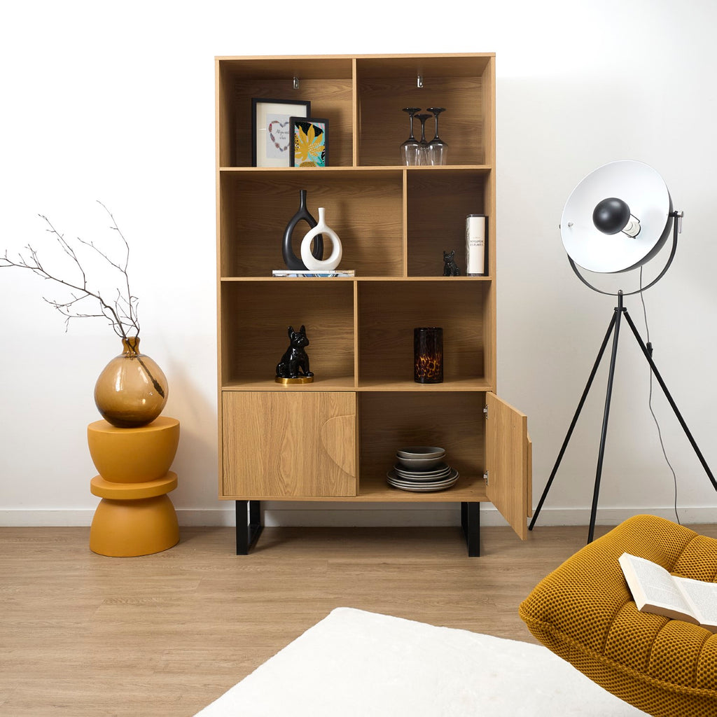 HOME DECO FACTORY Étagère Calypso en MDF et métal