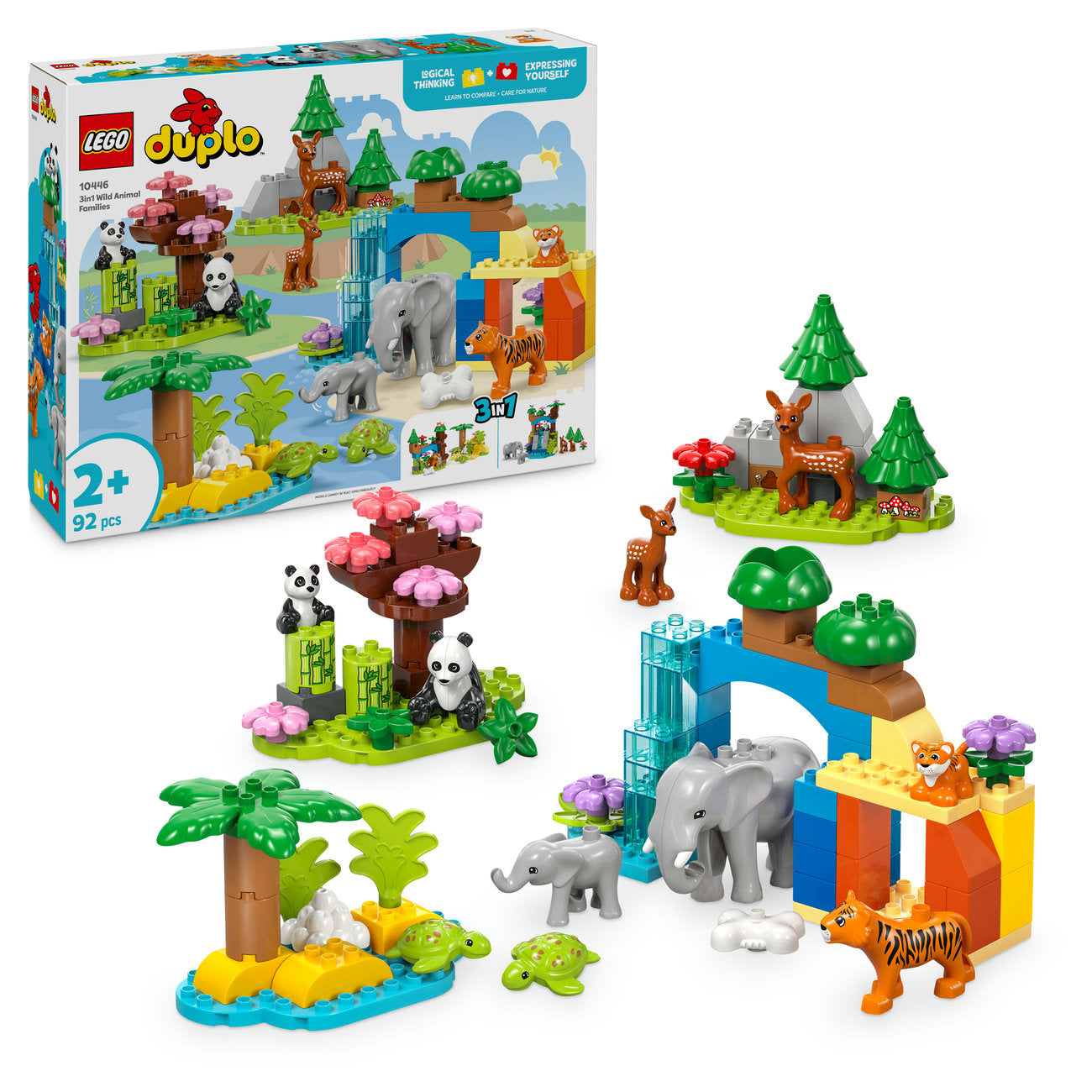 LEGO DUPLO Town 10446 Familles d’animaux sauvages 3-en-1