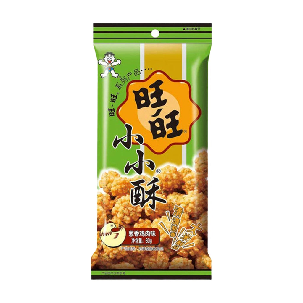 WANT WANT Petits biscuits croustillants saveur poulet et oignon vert - 60 g