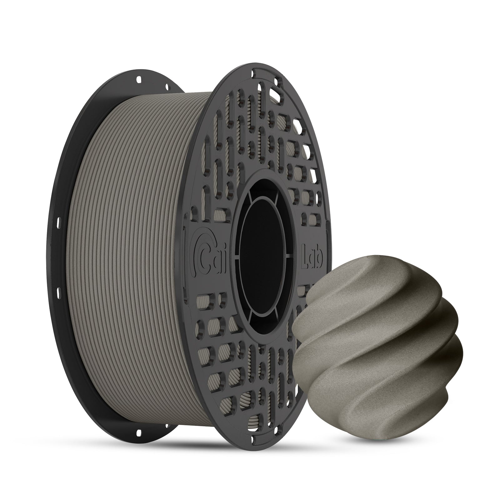 CaiLab Filament pour imprimante 3D PETG fibre de carbone - Gris