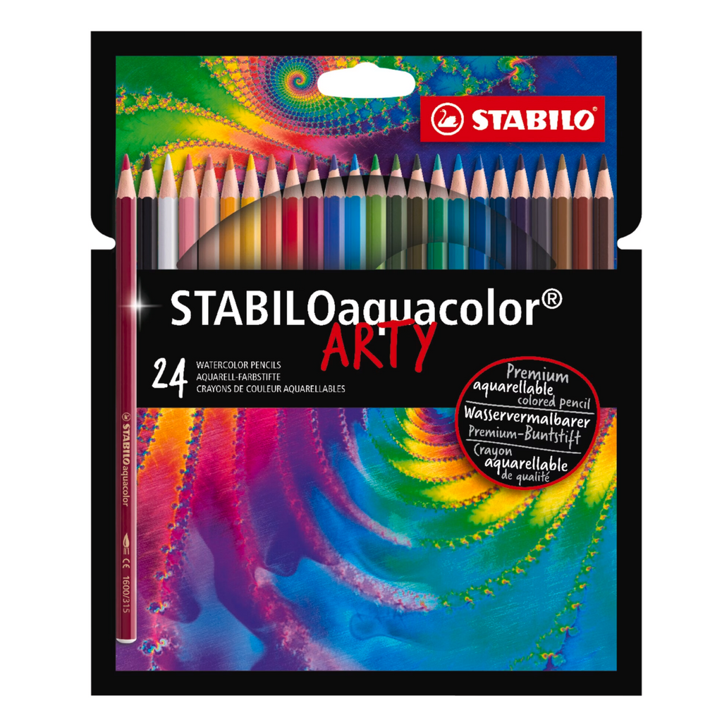 STABILO Aquacolor Arty Line - Coffret de 24 pièces