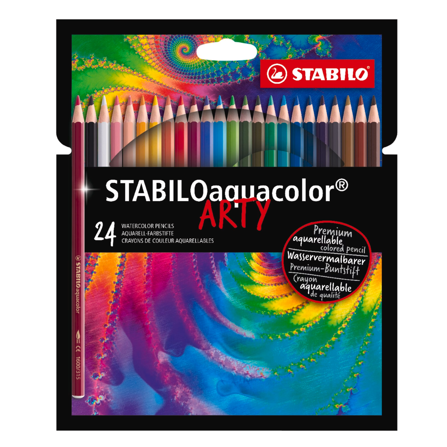 STABILO Aquacolor Arty Line - Coffret de 24 pièces