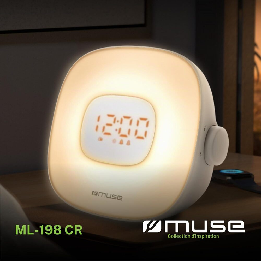 Muse ML-198 CR Radio-réveil lumineux avec sons de la nature