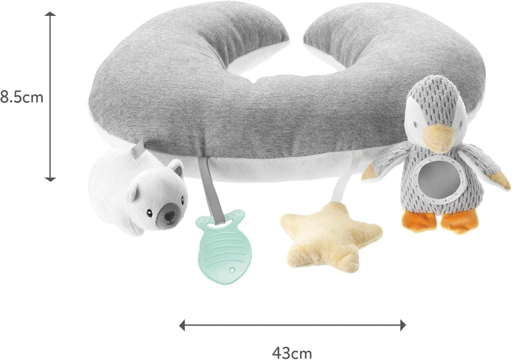Nuby Coussin d'éveil ventral pingouin
