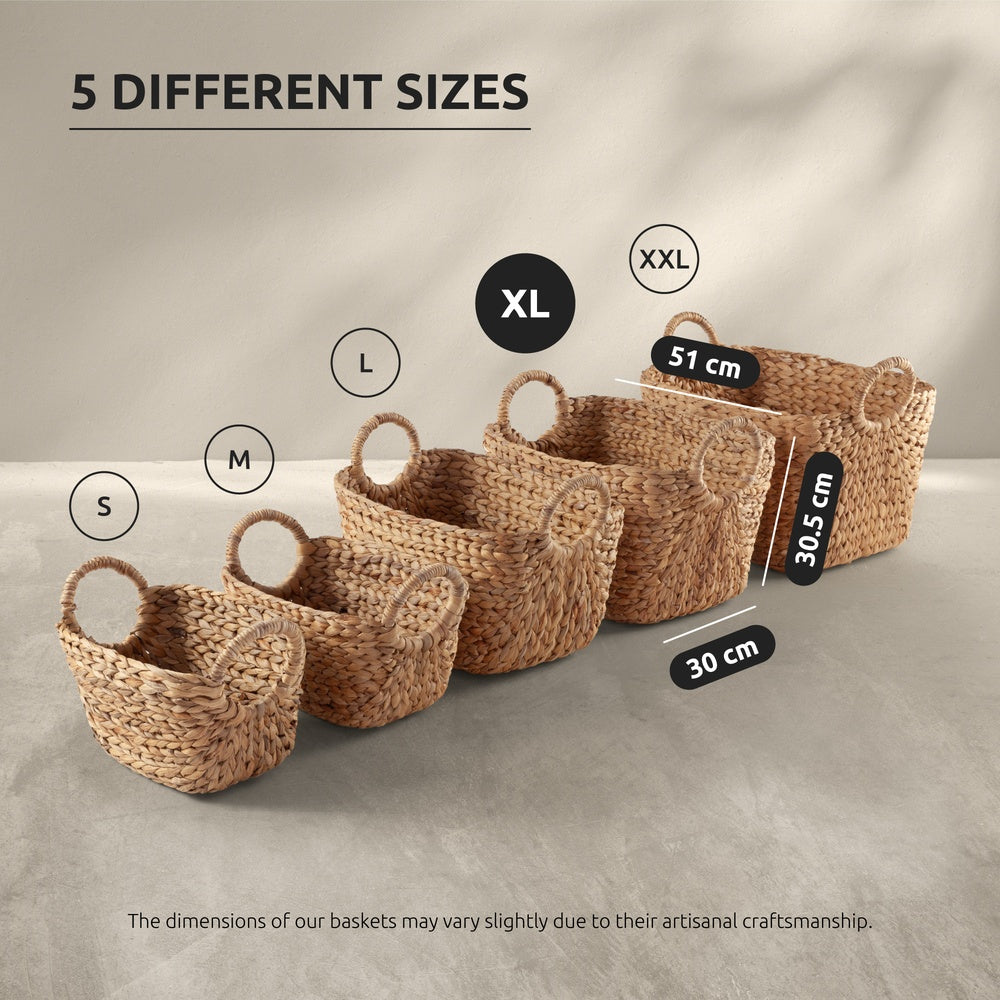 COMPACTOR Caracas Panier de Rangement en Jacinthe d'Eau Taille XL