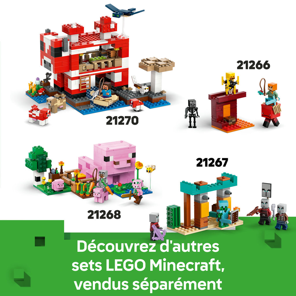 LEGO Minecraft 21269 L’Expédition à la Mine du Tatou – Set de Construction