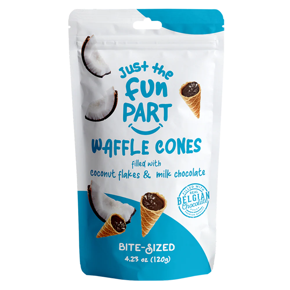 Flocons de noix de coco et chocolat au lait Juste la partie amusante 120 g