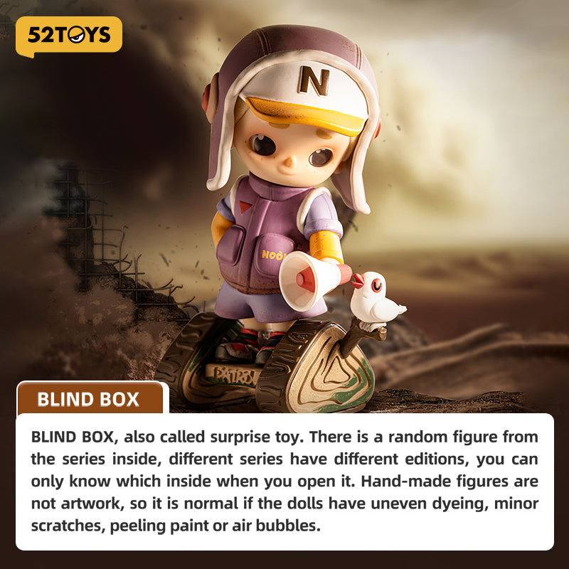 52TOYS NOOK Série Wasteland Paradise Boîte Mystère, Figurine de Collection Tendance, Décoration de Bureau en Peluche Mignonne, Cadeau d'Anniversaire, Une Figurine Aléatoire par Commande