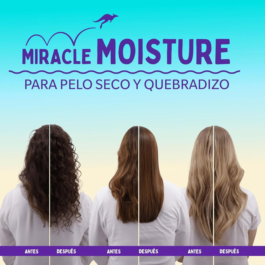 Aussie Shampooing Miracle Moist pour cheveux secs et abîmés - 1000 ml