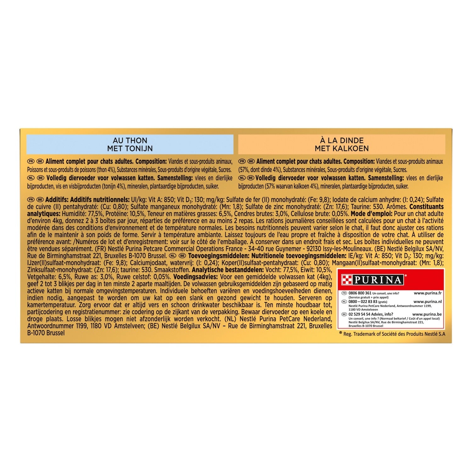 Gourmet Gold Mousse Aliment pour chat Pack assorti - 4 x 85 g