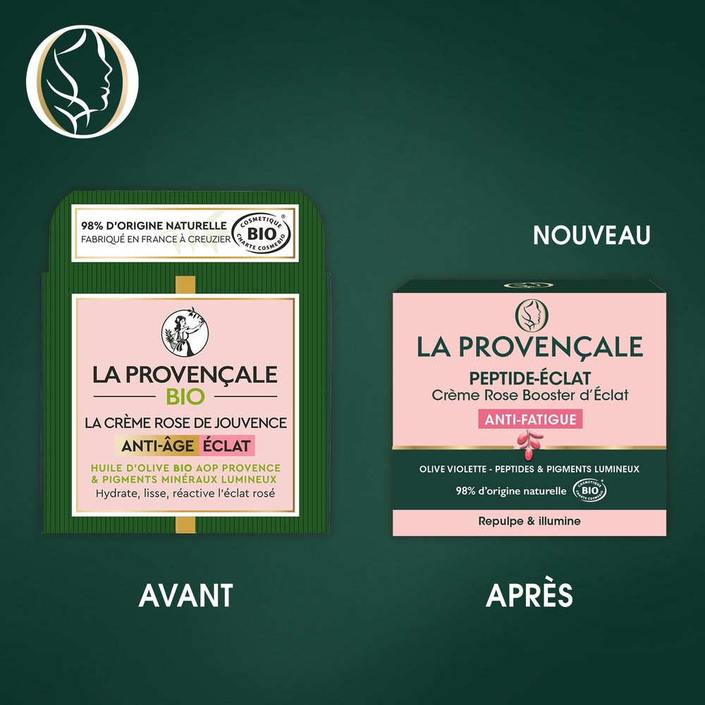 La Provençale Bio La Crème Rose de Jouvence Anti-Âge Éclat 50ml