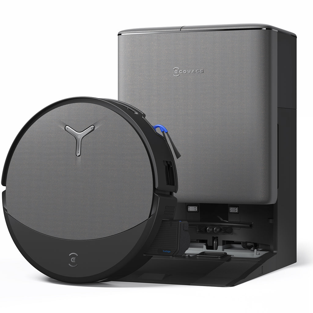 ECOVACS T90 PRO Robot aspirateur et laveur (Noir) avec station OMNI tout-en-un, puissance d'aspiration jusqu'à 30 000 Pa, lavage automatique OZMO ROLLER 3.0