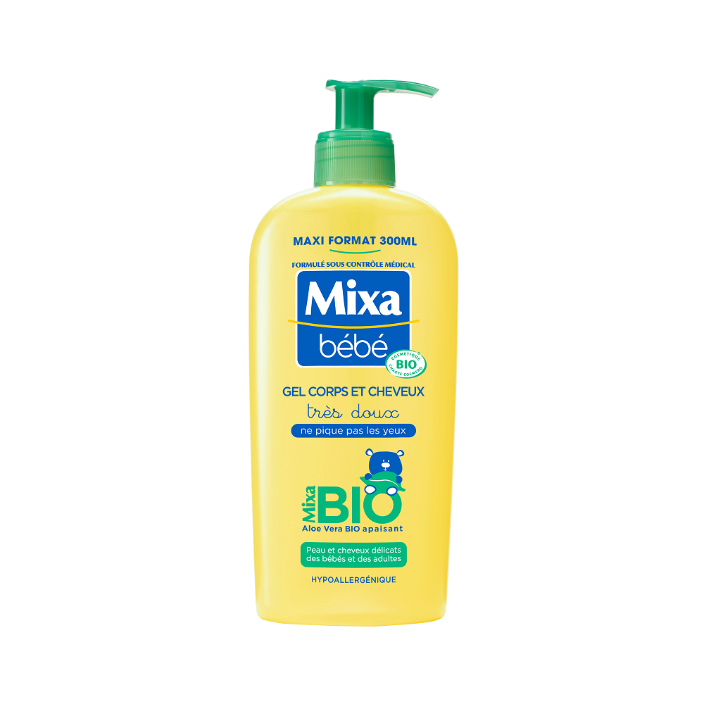 Mixa Bebe Gel Corps et Cheveux 2 en 1 Bio 300 ml