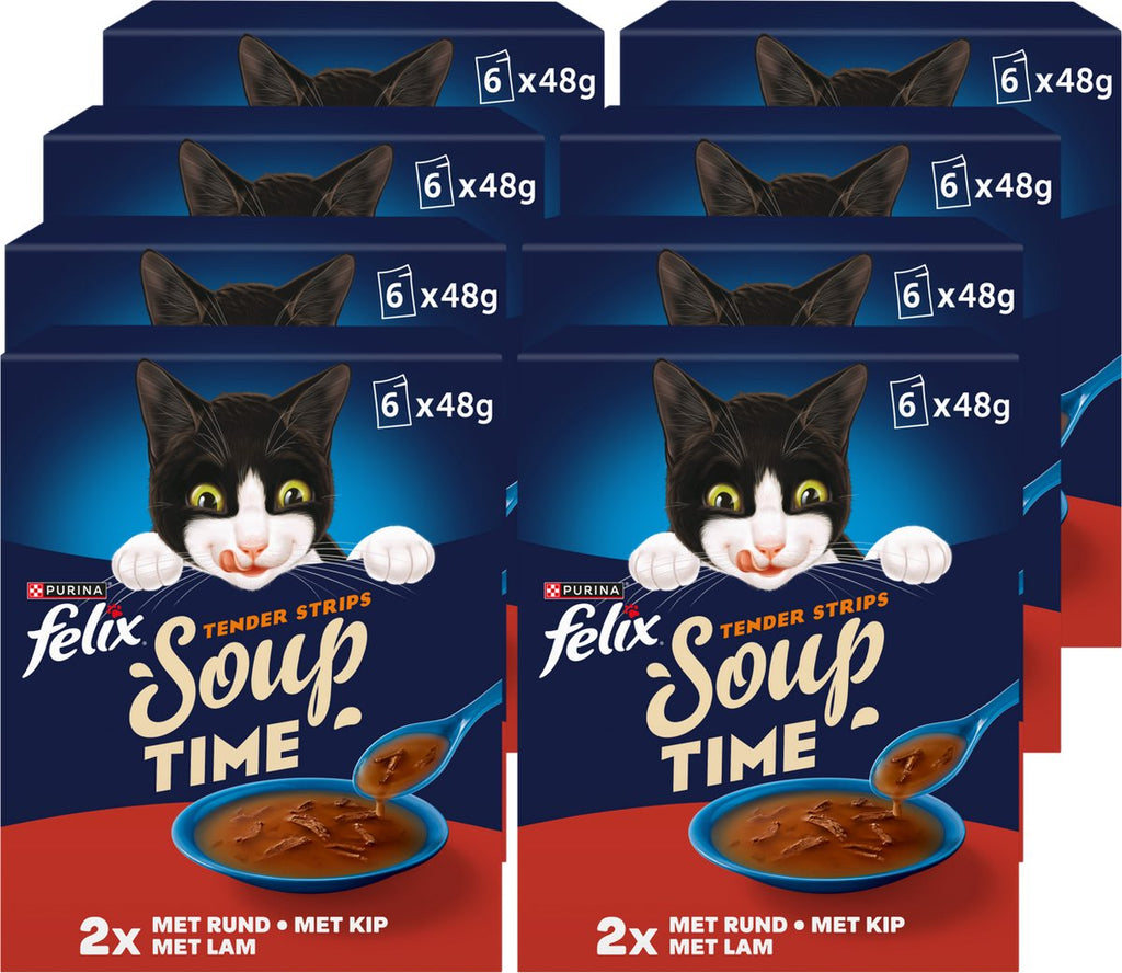 Felix soupe pour chat filets sélection de la ferme 48x48 g