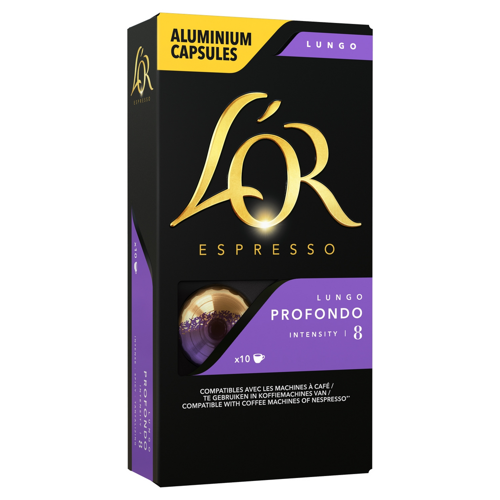 L'OR Capsules Espresso Lungo Profondo compatible Nespresso x10