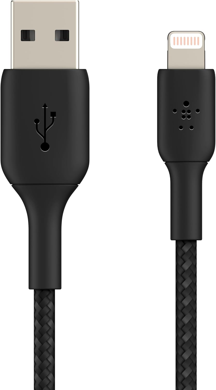 BELKIN Câble Lightning USB-A tressé 2 m noir