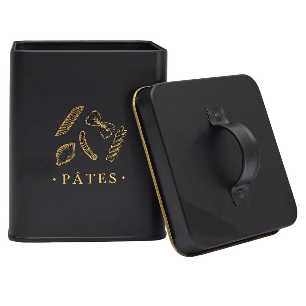 COOK CONCEPT Boîte à pâtes noire et dorée