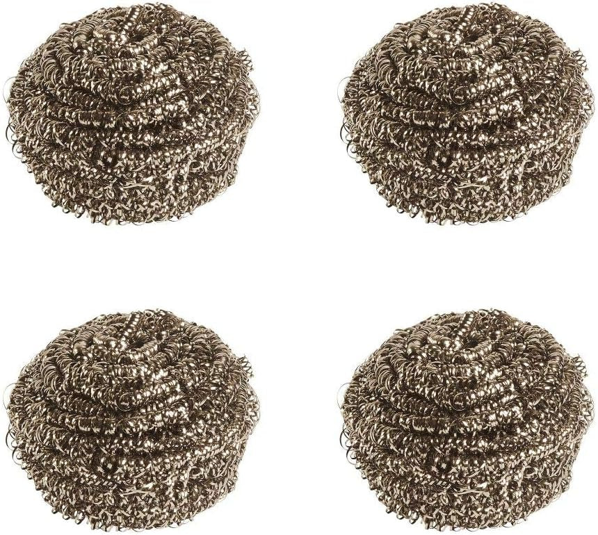 SPONTEX Spirales à récurer maille indéformable pour salissures tenaces 4 spirales