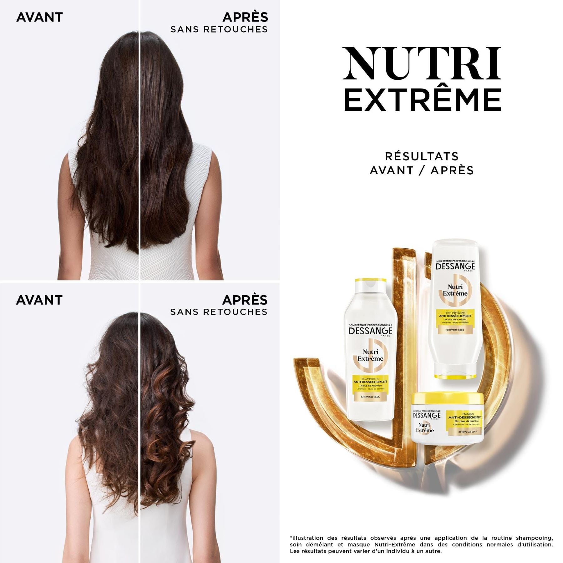 DESSANGE Nutri-Extrême Masque Anti-dessèchement Cheveux Secs 280 ml