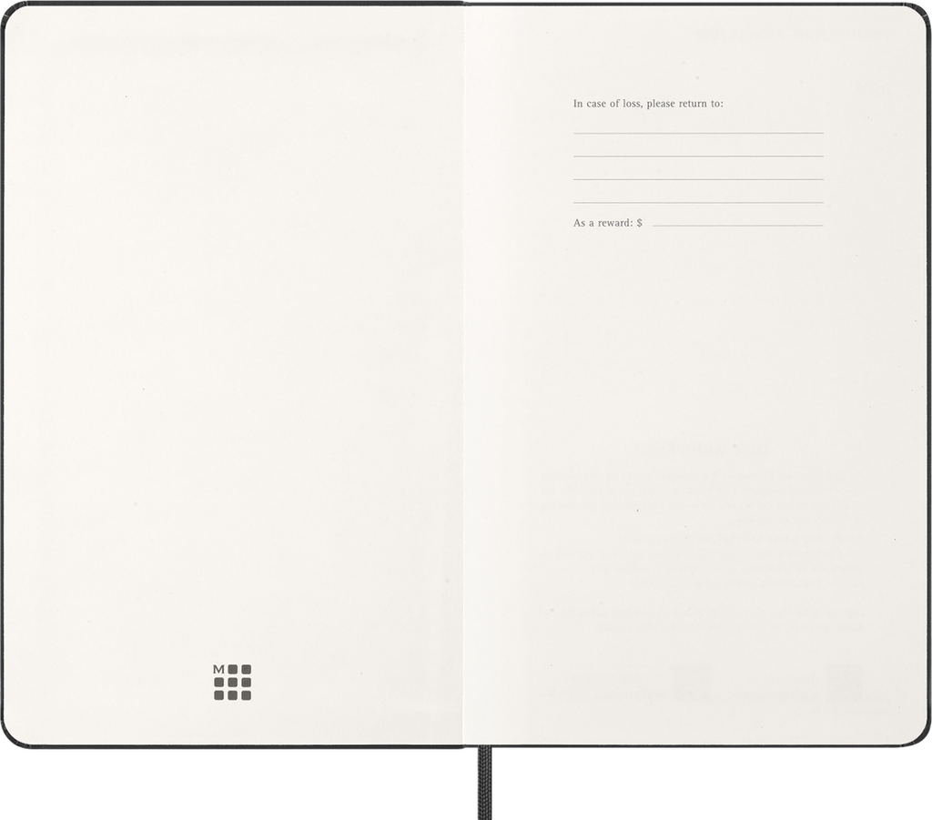 MOLESKINE Agenda Semainier 12-Mois Horizontal Grand Format