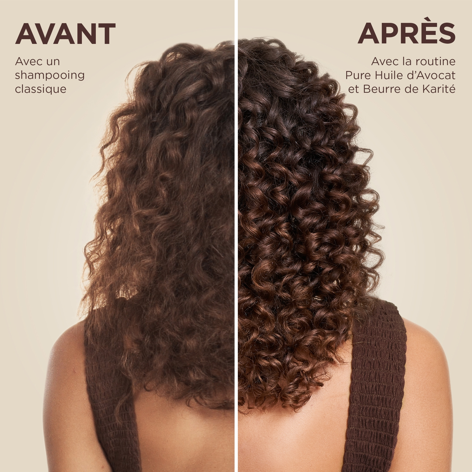 ULTRA DOUX Shampooing Nutrition Intense pour Cheveux Bouclés et Frisés à l'Huile d'Avocat et au Beurre de Karité - 300 ml