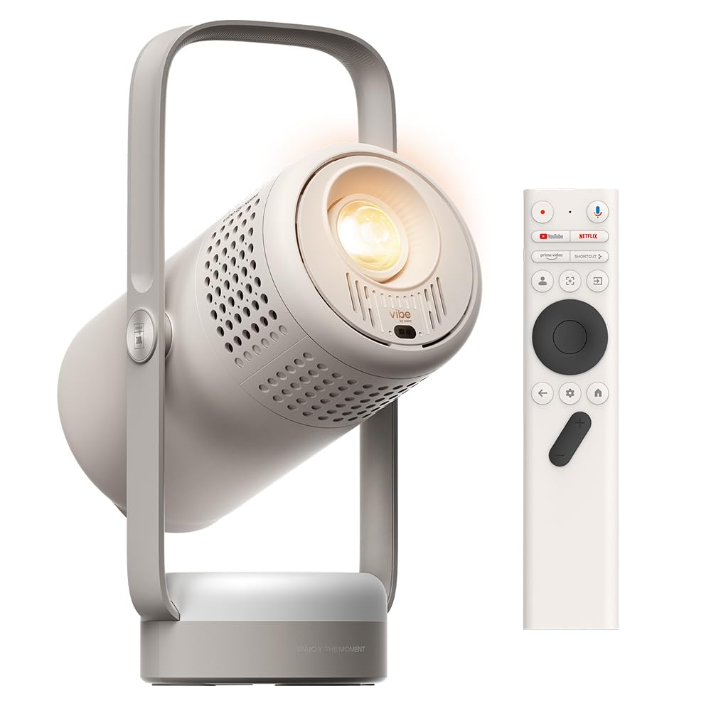 XGIMI Vibe One Match Night Collection - UE - Vibe One Projecteur Portable + Écran de Projection avec Support