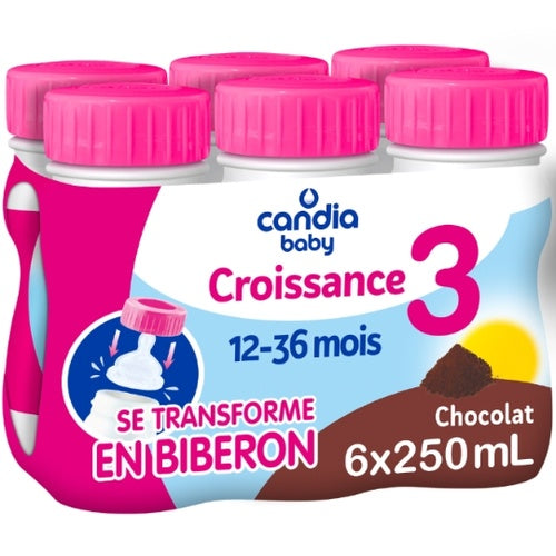 CANDIA + Croissance Lait & Chocolat 6 x 25 cl