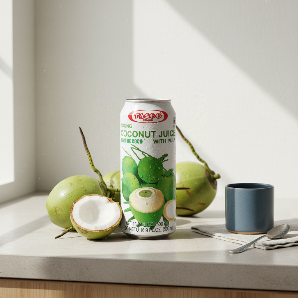 TASCO Jus de noix de coco avec pulpe (boîte) 500 ml