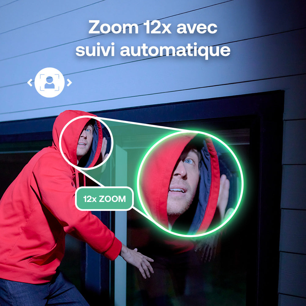 Arlo VMC5250-111EUS Caméra de Sécurité extérieure Ultra 3 4K WiFi sans Fil, Kit de 2 Caméras + Panneau Solaire et Smarthub, Détection par IA, Vision Nocturne Couleur, Compatible avec Alexa
