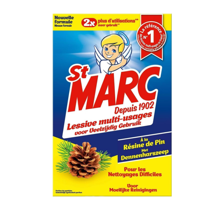 St Marc Poudre Nettoyante Multi-Usages à la Résine de Pin 1,4 kg