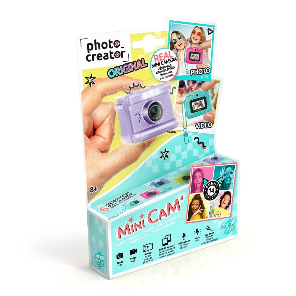 Canal Toys – Photo Creator – Appareil Photo Numérique Mini Cam’ – avec porte-clé inclus – CLK 050