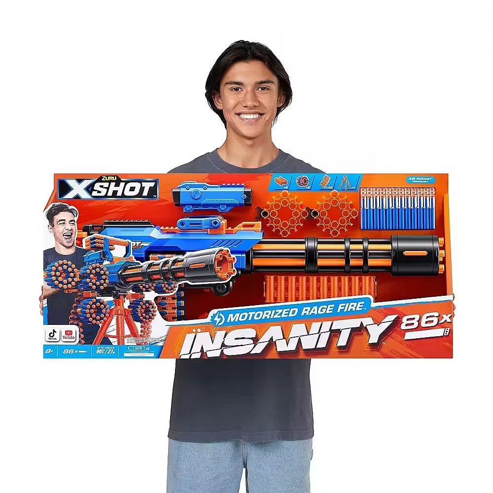 X-Shot Insanity Blaster Motorisé Rage Fire