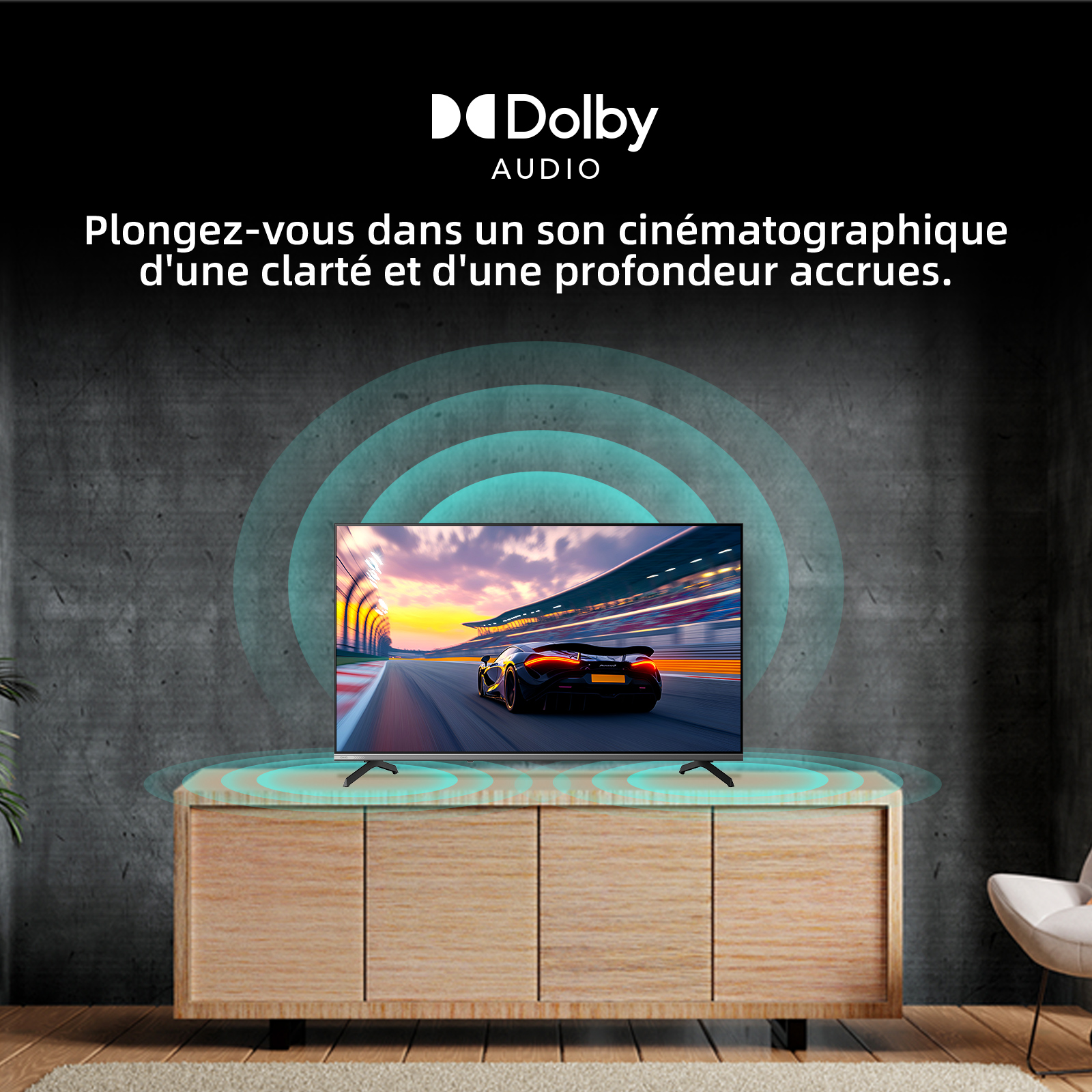 CHiQ QLED Pro TV U43QM10E 43 pouces 4K UHD Google TV
