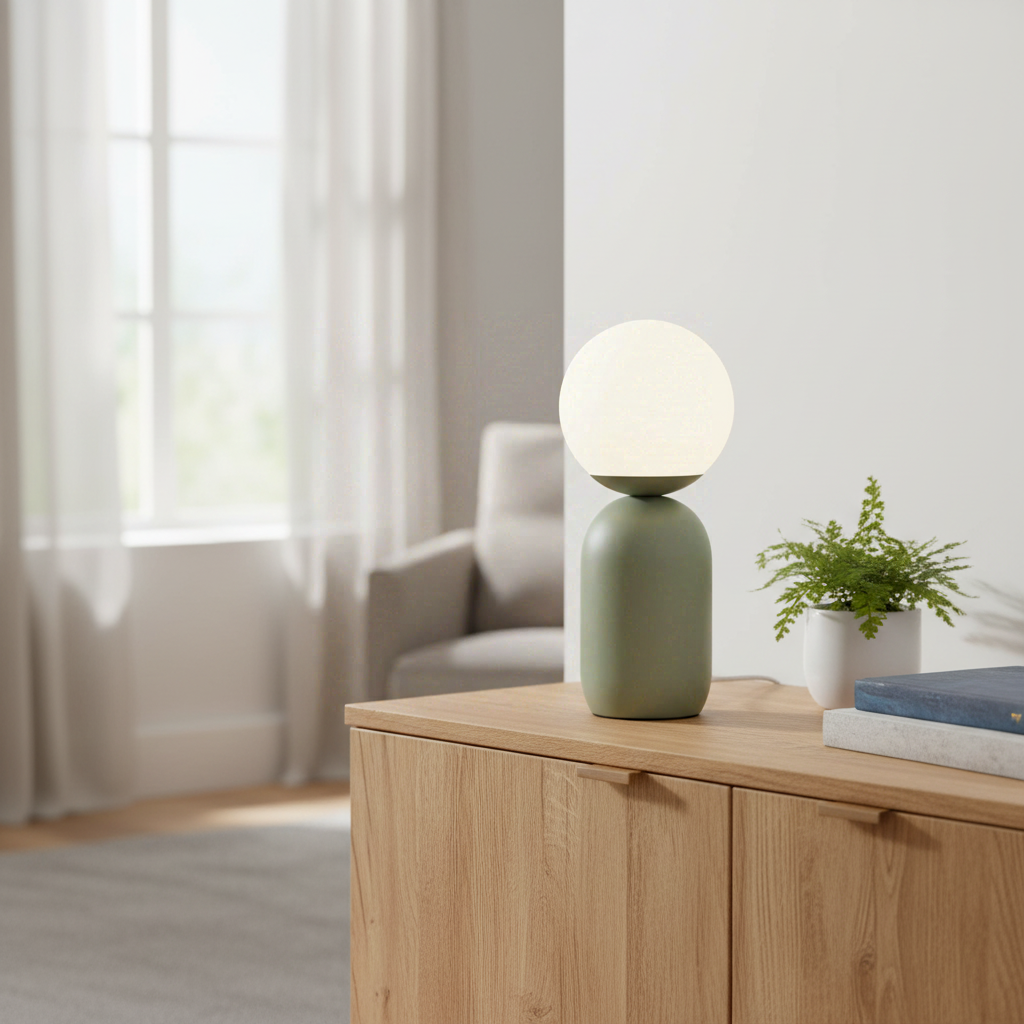 Lampe à poser NOTTI métal vert IP20 E14 - Nordlux, Intérieur