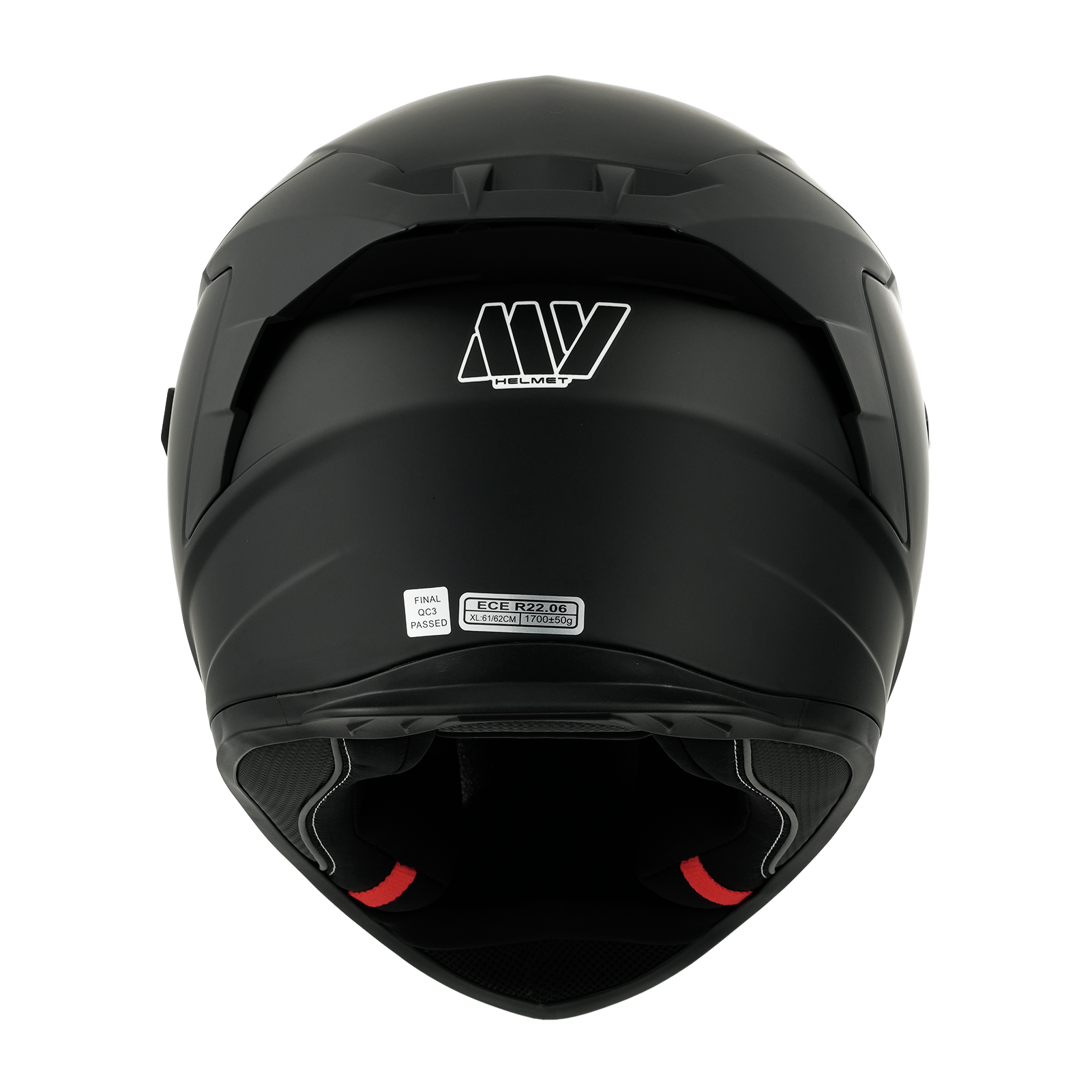 MY-936 Casque de moto intégral, avec visière solaire, approuvé ECE 22.06, unisexe pour hommes et femmes, noir mat, taille XXL