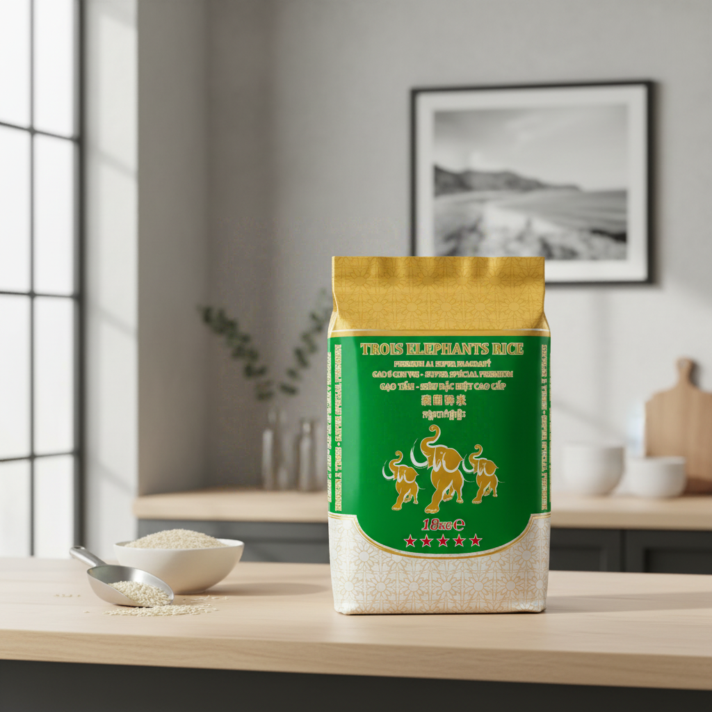 Golden Elephants Riz cassé fumé, Grade 2 - 18 kg