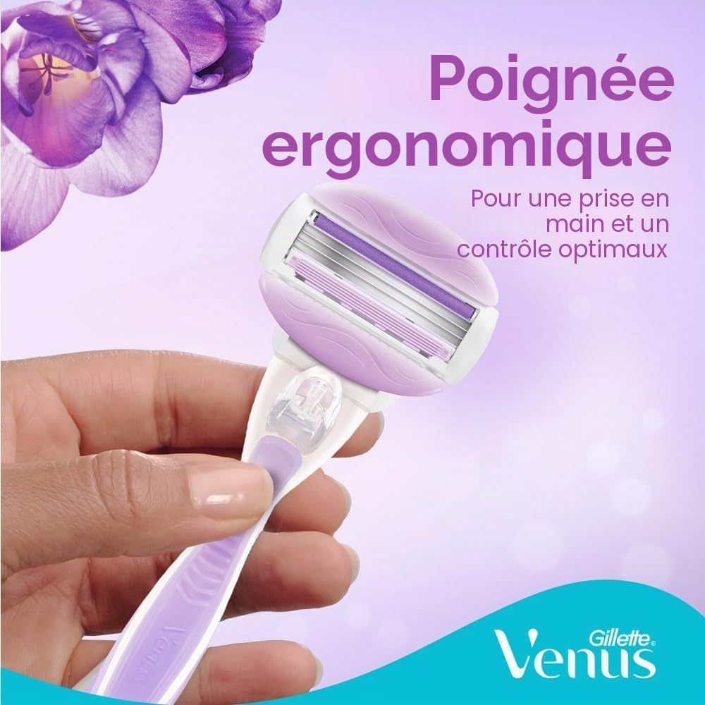 GILLETTE Venus ComfortGlide Breeze Rasoir pour Femme avec 2 Recharges