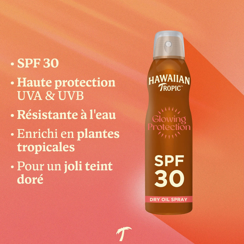 HAWAIIAN TROPIC Glowing Protection Brume huile solaire SPF 30 - 200 ml