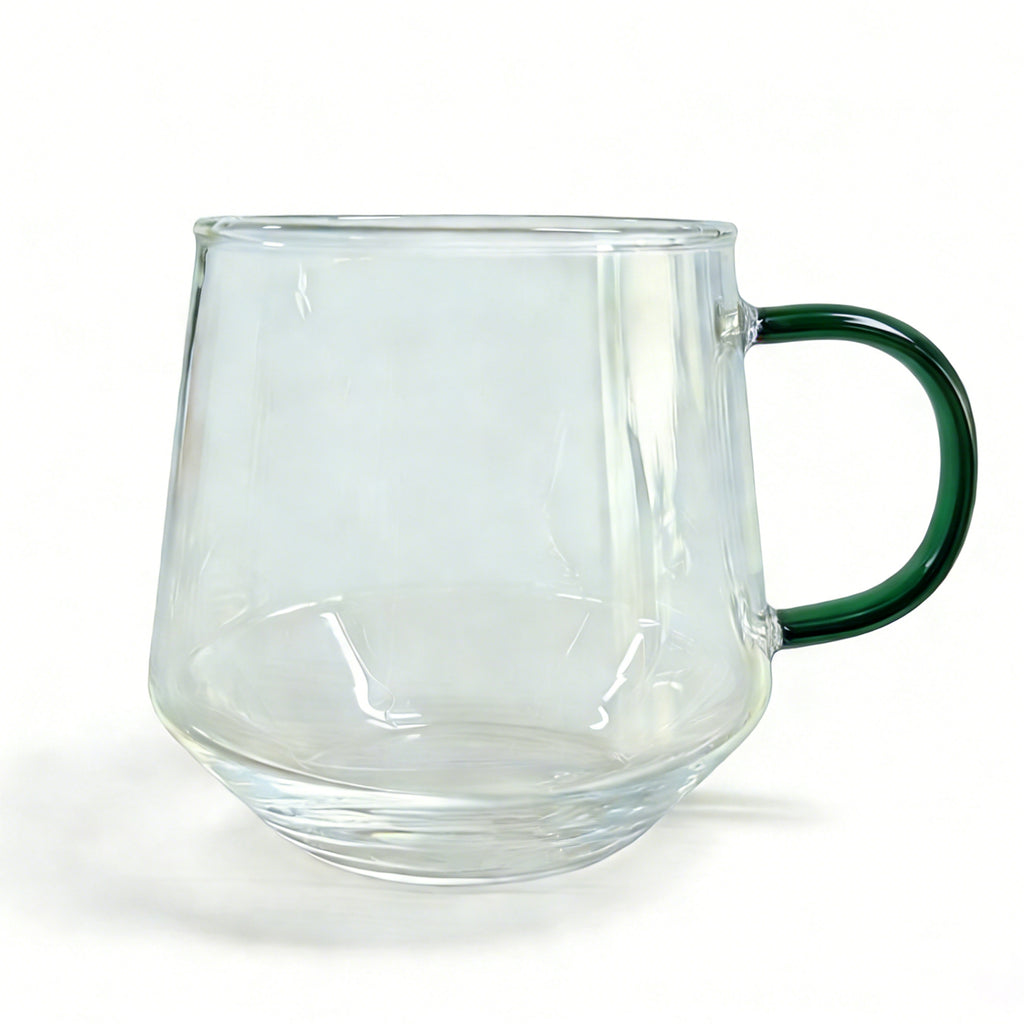 Ju7cer Tasse verte Tasse en verre Verres à thé Verres à boire Verre à café 280 ml 1 pc
