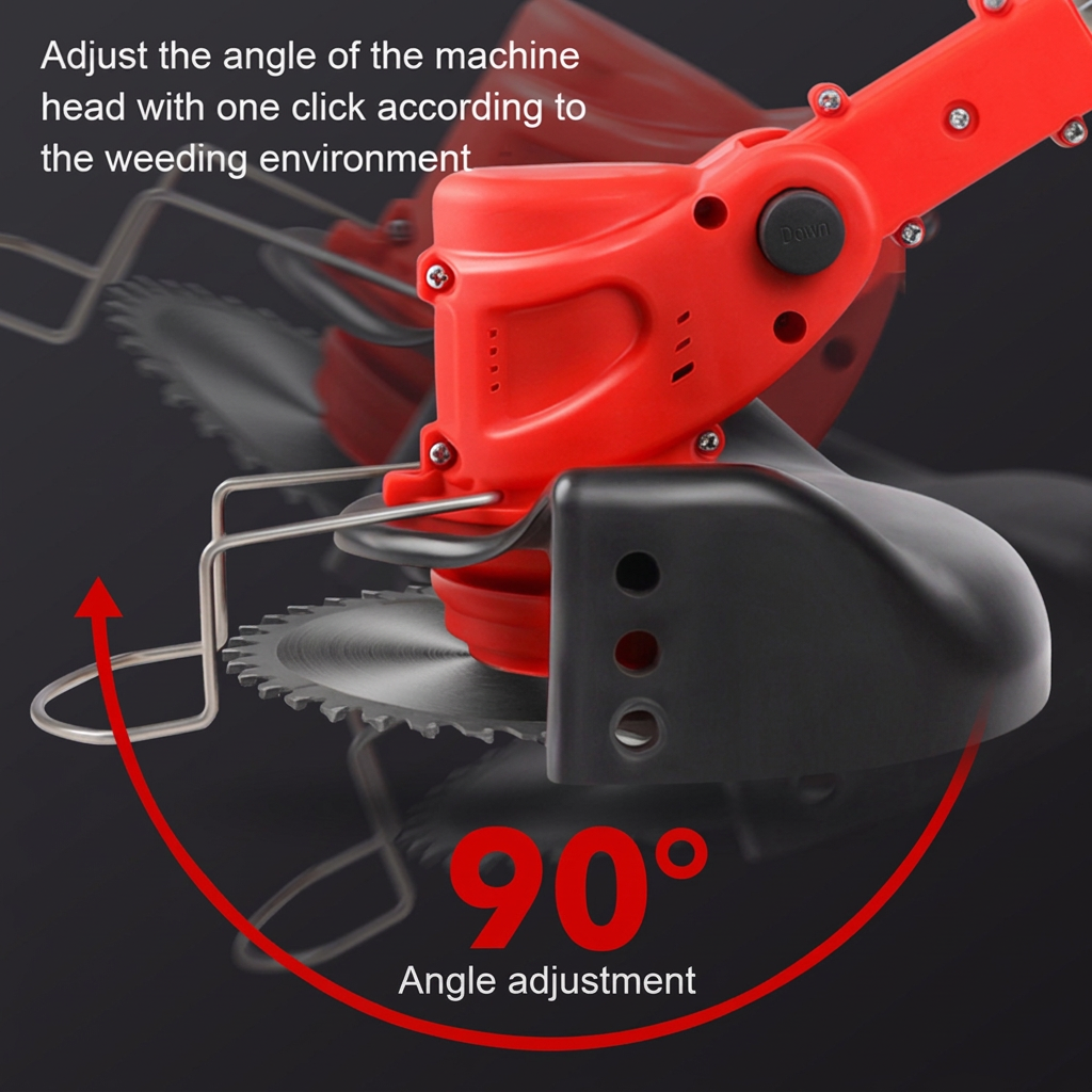 Tondeuse à main manuelle - Lame en acier tranchant rouge Design ergonomique Outil de taille de jardin léger