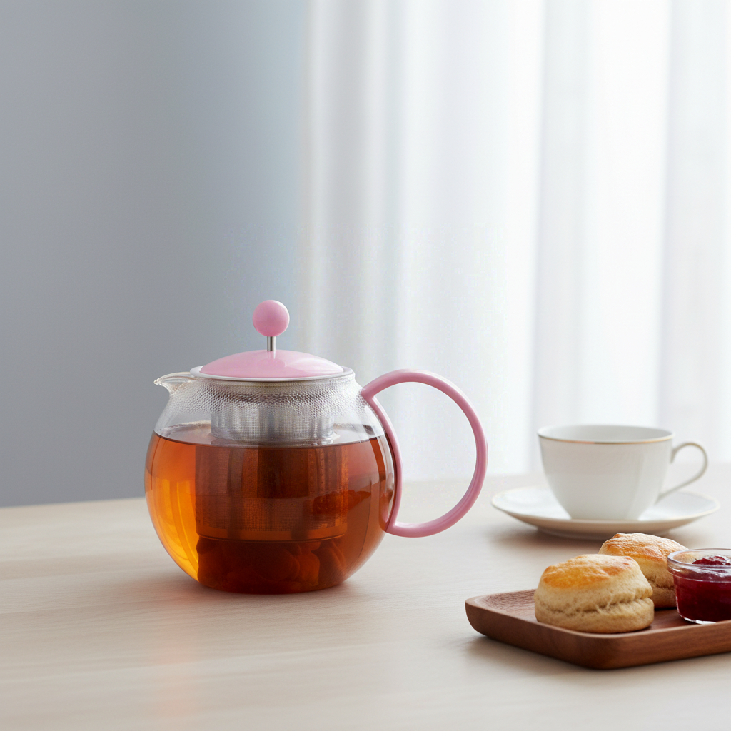 Bodum Théière à piston avec couvercle et filtre en plastique - 1 L